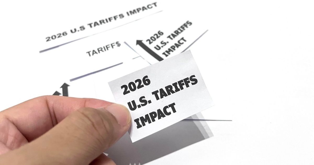 2026 U.S. Tariffs Impact paper sign