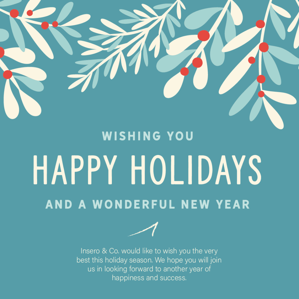 Happy Holidays from Insero & Co. CPAs