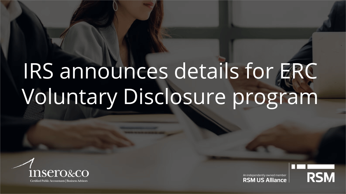 ERC Voluntary Disclosure Program