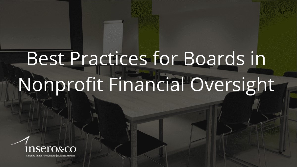 Best Practices for Boards in Nonprofit Financial Oversight