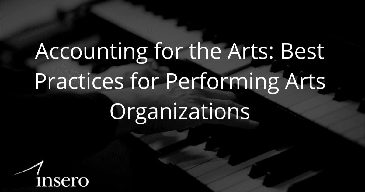 best practices for performing arts organizations