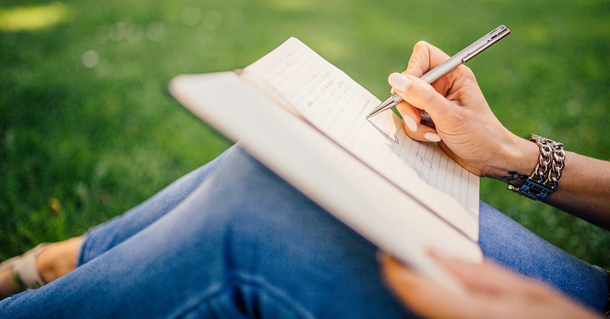 woman writing