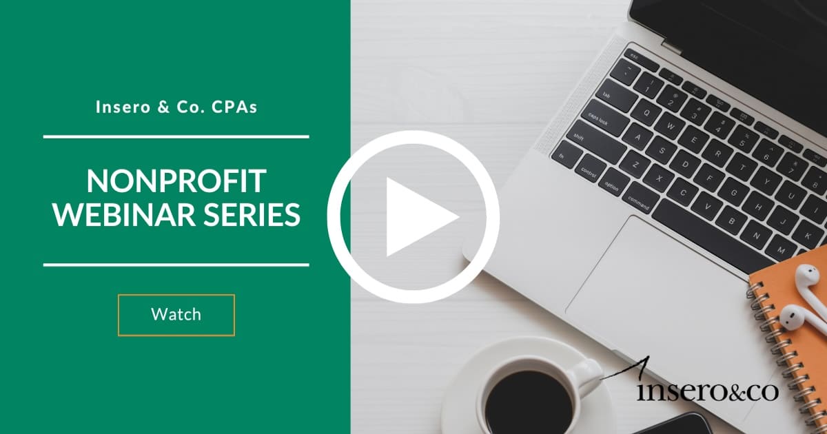 nonprofit webinar series register